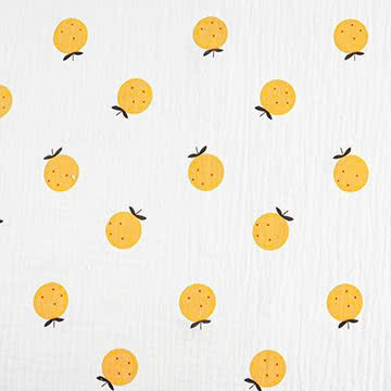 Xô muslin 2 lớp in nền trắng . 100% cotton. 135cm x 120gsm. 1kg ~ 6.1m