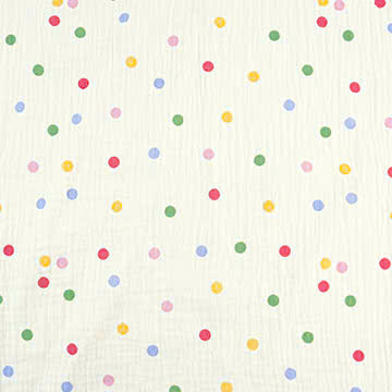 Xô muslin 2 lớp in nhuộm nền. 100% cotton. 135cm x 120gsm. 1kg ~ 6.1m