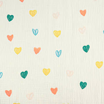 Xô muslin 2 lớp in nhuộm nền. 100% cotton. 135cm x 120gsm. 1kg ~ 6.1m