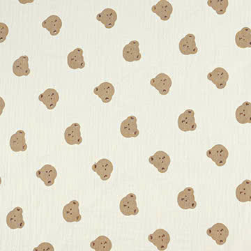 Xô muslin 2 lớp in nhuộm nền. 100% cotton. 135cm x 120gsm. 1kg ~ 6.1m