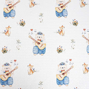 Vải 1 mặt cotton 1 mặt polyester 185cmx320grm