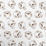 cotton chải kỹ in 100% cotton . 185cm x 195 gsm