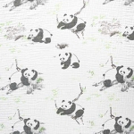Xô muslin 2 lớp in nền trắng . 100% cotton. 135cm x 120gsm. 1kg ~ 6.1m