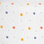 Xô muslin 2 lớp in nền trắng . 100% cotton. 135cm x 120gsm. 1kg ~ 6.1m