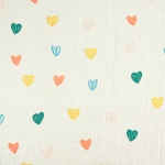 Xô muslin 2 lớp in nhuộm nền. 100% cotton. 135cm x 120gsm. 1kg ~ 6.1m