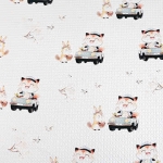 Vải 1 mặt cotton 1 mặt polyester 185cmx320grm