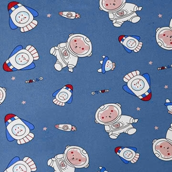 Lụa sữa in 1 mặt. 95% polyester 5%thun. 185cm x 125gsm. 1kg ~ 4.3m