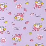 Lụa sữa in 1 mặt. 95% polyester 5%thun. 185cm x 125gsm. 1kg ~ 4.3m
