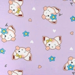 Lụa sữa in 1 mặt. 95% polyester 5%thun. 185cm x 125gsm. 1kg ~ 4.3m