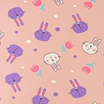 Lụa sữa in 1 mặt. 95% polyester 5%thun. 185cm x 125gsm. 1kg ~ 4.3m