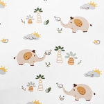 Vải cotton sợi tre in. 70% sợi tre 30% cotton. 200cm x 200gsm. 1kg ~ 2.5m